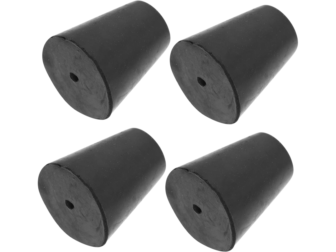 Conjunto De 4 Pés Borracha Isolantes Para Amplificadores E Mesas, Otimizando O Som E Reduzindo Ruídos