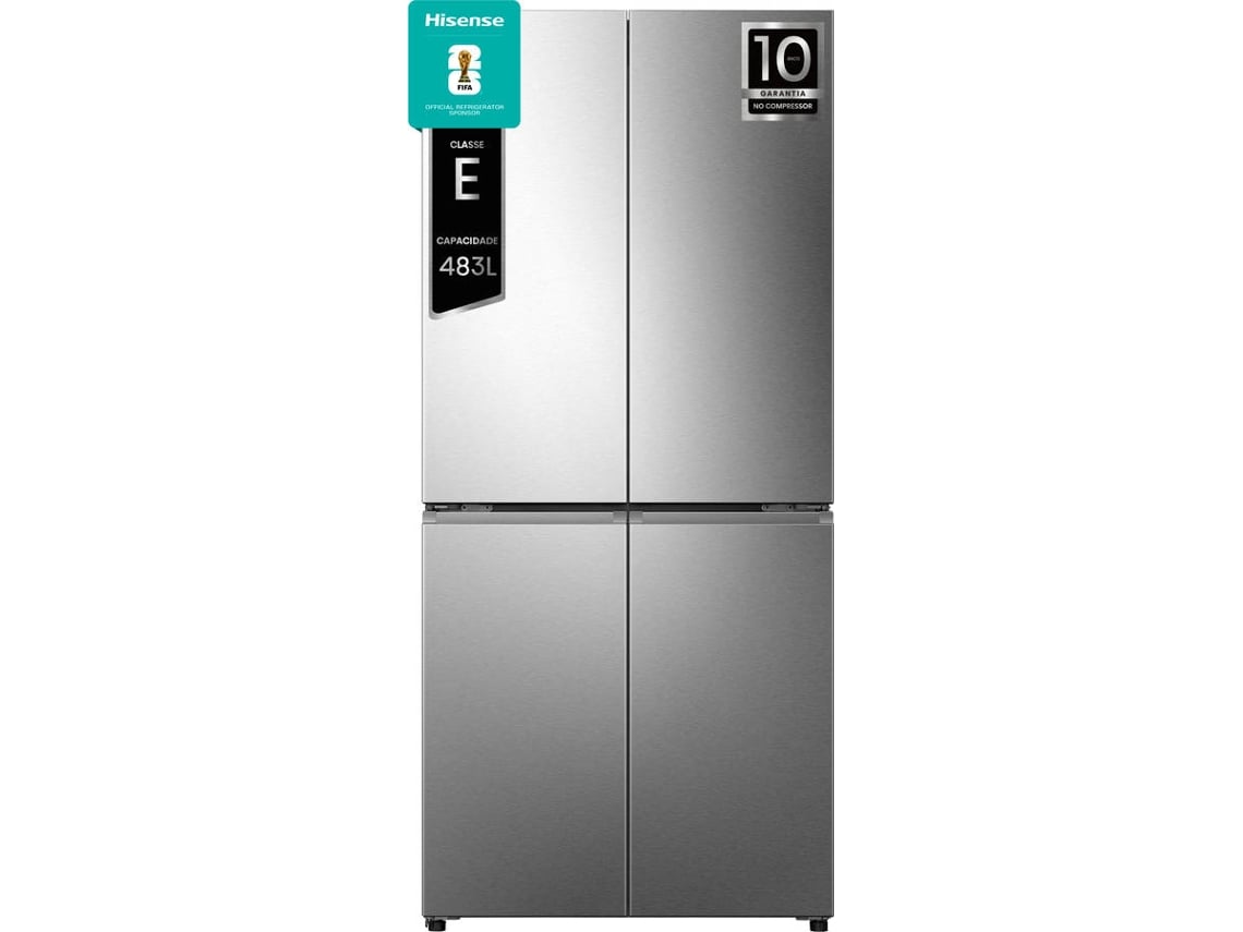 Frigorífico Americano HISENSE RQ5P470SEIE (No Frost - 178.5 cm - 483 L - Cinzento)