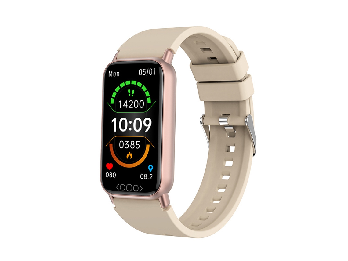 Smart Watch Tk72 Temperatura de Açúcar no Sangue Frequência Cardíaca Saudável Pressão Arterial Feminina Amarelo GODTVAGT