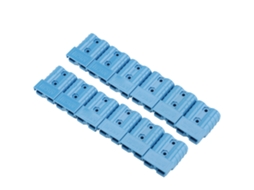 Conector De Carregamento De 2 Polos 50a Para Painéis Solares, 12 Peças, Azul