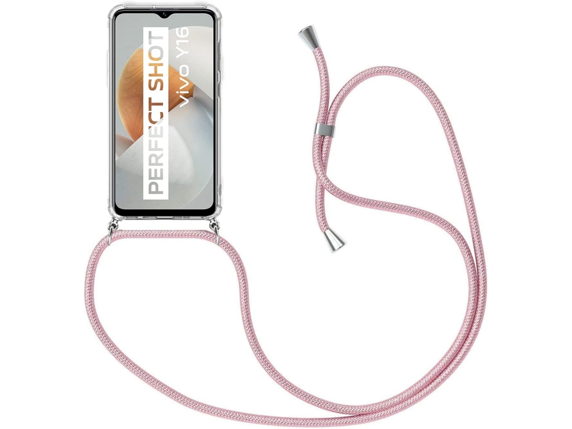 Correia Colar Protetor Alça para Vivo Vivo Y16 6,51 HONGWE. Silicone Transparente