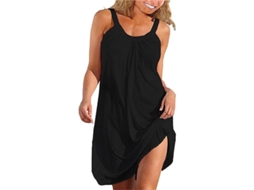 Vestido Halter Fasst para Praia, Verão, com Encaje, Traje de Baño, Cubierta, Ropa de Noche