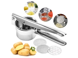 Rallador de Batata e Puré de Legumes e Frutas com Grande Capacidade 420ml de Aço Inoxidável 430