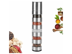 Moedor de pimenta manual ajustável para sal, pimenta, malagueta e ervas AQUAFORGE