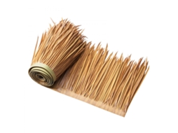 Cobertura De Palha Artificial 100x40cm Resistente Para Telhados E Decoração Tekmaquinas