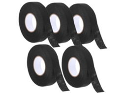 Fita Adesiva Térmica Automotiva Para Chicotes Elétricos, 5 Rolos De 19mm X 15m, Resistente A Altas Temperaturas, Ideal