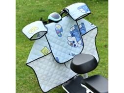 Protetor de para-brisa para veículo elétrico, à prova d'água e com raios UV, para motocicleta elétrica, tipo manta para joelhos de coelho.