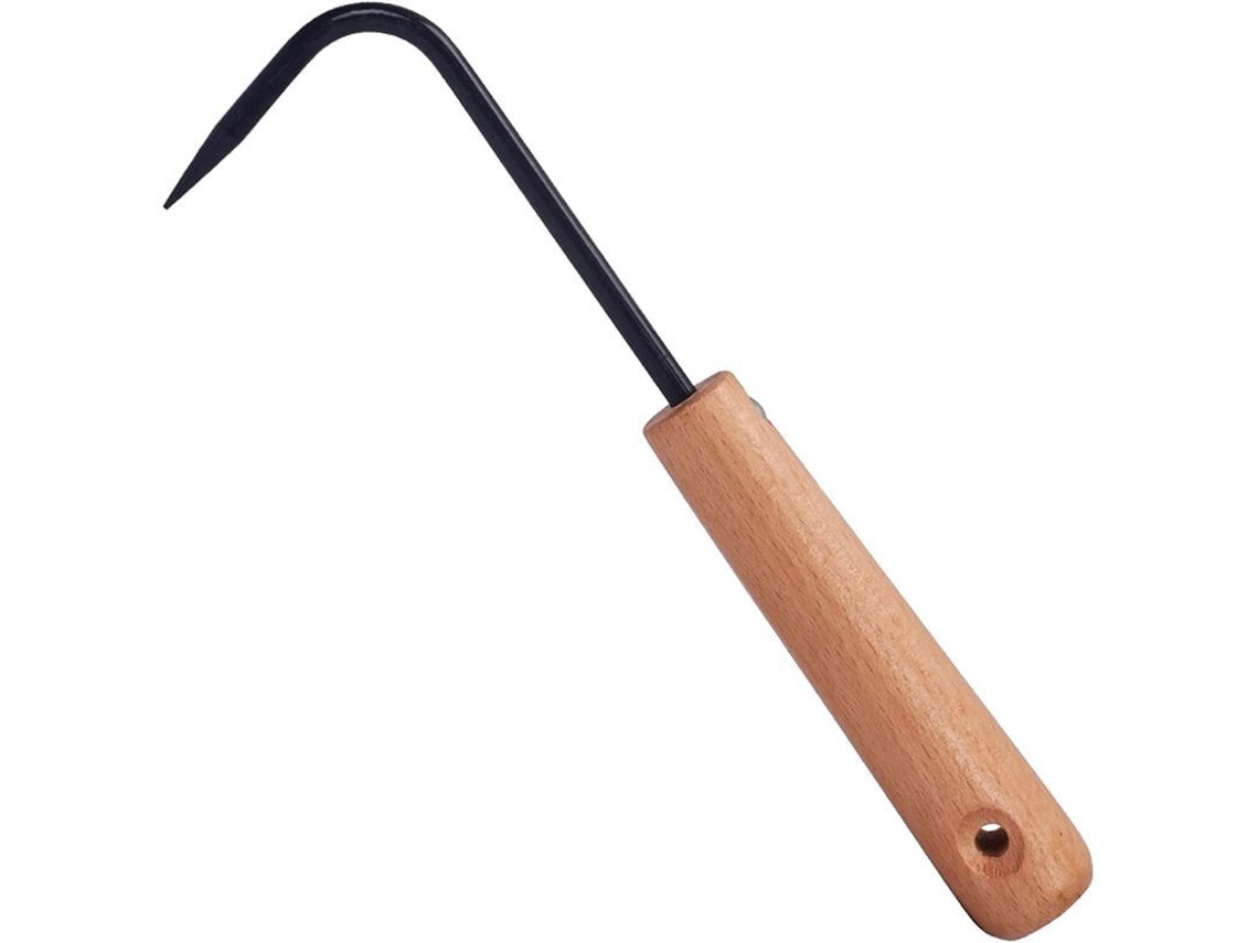 Ancinho para ervas daninhas com cabo, ferramenta de jardinagem para uso doméstico e externo.