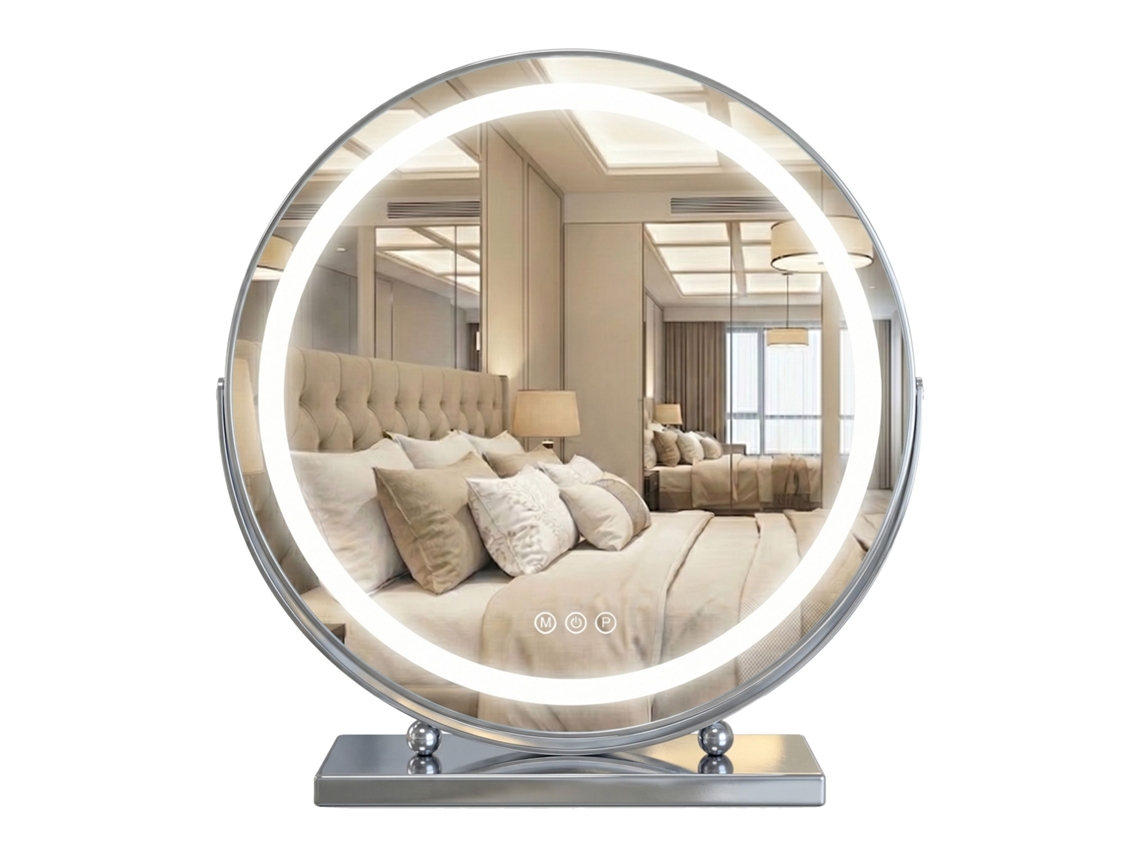 Espelho de Parede REA Make up Chrome 50cm Led
