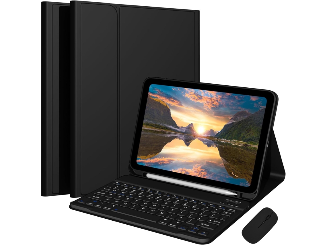 Capa Com Teclado Bluetooth, Compatível Com Xiaomi Redmi Pad 2 11 Pol. (2025), Preto