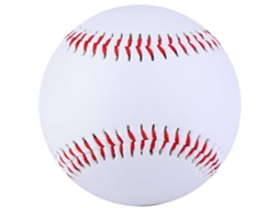 Bola De Beisebol/softbol De Treino 9 Polegadas Branca Com Couro Pvc E Cortiça Para Prática E Jogo
