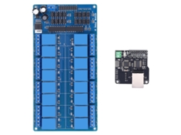 Placa Controladora Ethernet com Módulo Relé de 16 Canais e Interface Rj45