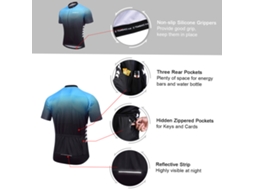 Conjunto De Traje De Ciclismo Masculino Verão Com Camisa E Calcinha Com Espuma 5d Absorvente E Respirável