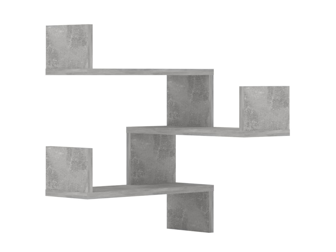 Wall Corner Shelf, Wall Corner Shelves Vidaxl Cinzeto Madeira Processada (n/a)