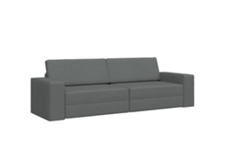 Conjunto 1 Sofá-cama Vidaxl Cinzento Tecido (245 X 78 X 77 Cm)
