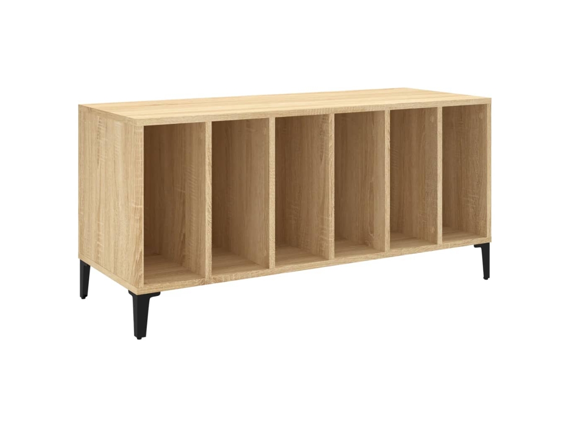 Armário para Discos MAISON EXCLUSIVE em Derivados de Madeira Carvalho Sonoma (100x38x48 cm)