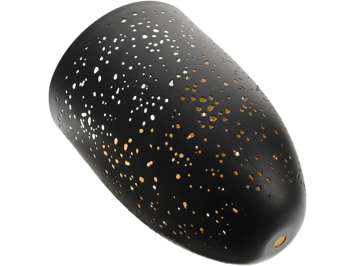 Ferro Preto Vazado Para Luminária Decorativa De Mesa E Teto, Ideal Para Quarto, Sala De Estar E Escritório.