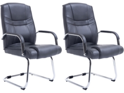 Conjunto de 2 cadeiras Attila cinza CLP