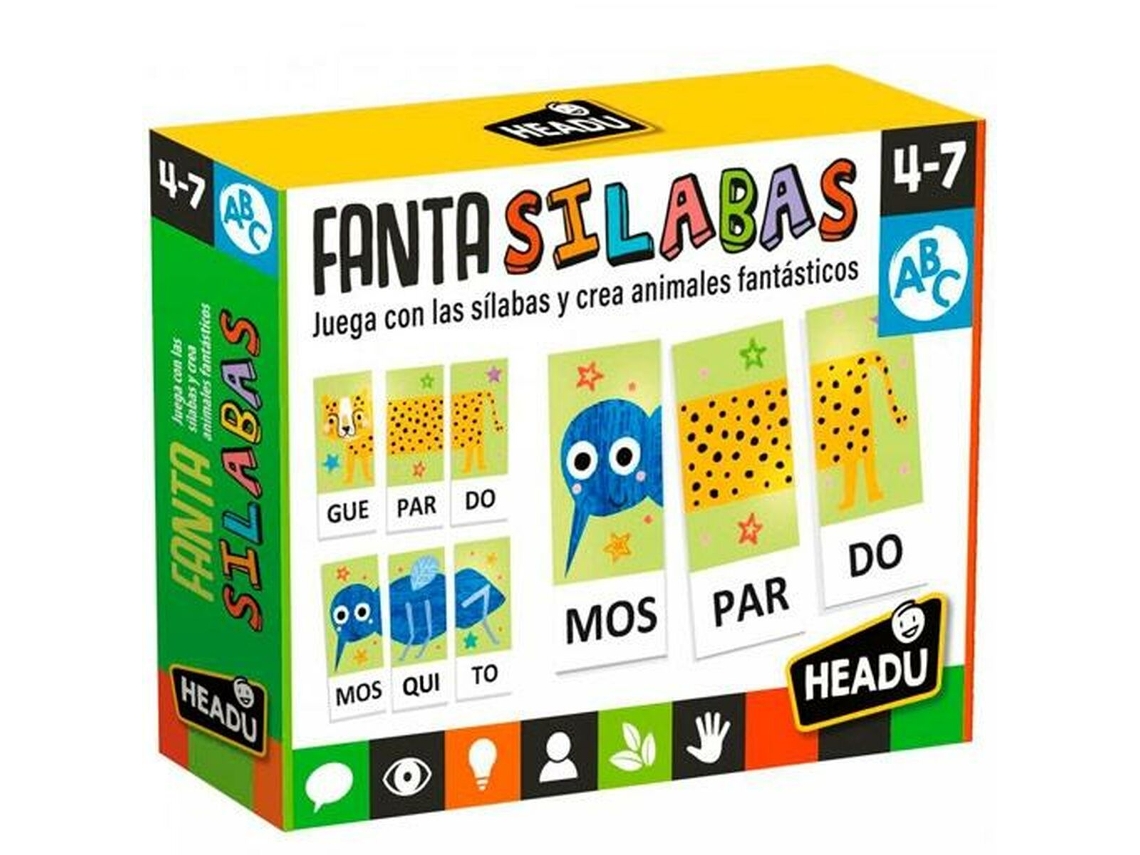 Jogo Educativo HEADU Fanta Sílabas (Idade Mínima Recomendada: 4 anos - Versão em Español)
