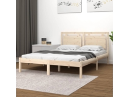 Estrutura De Cama 120x200 Cm Madeira Maciça