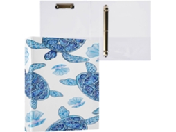 Conjunto de 200 Pastas 3,8 Cm com 3 Argolas, Prancheta, Material Escolar, Folhas Papel, Contas em Formato Tart