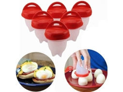 Panela De Silicone Para Cozinhar Ovos, 6 Ovos Cozidos