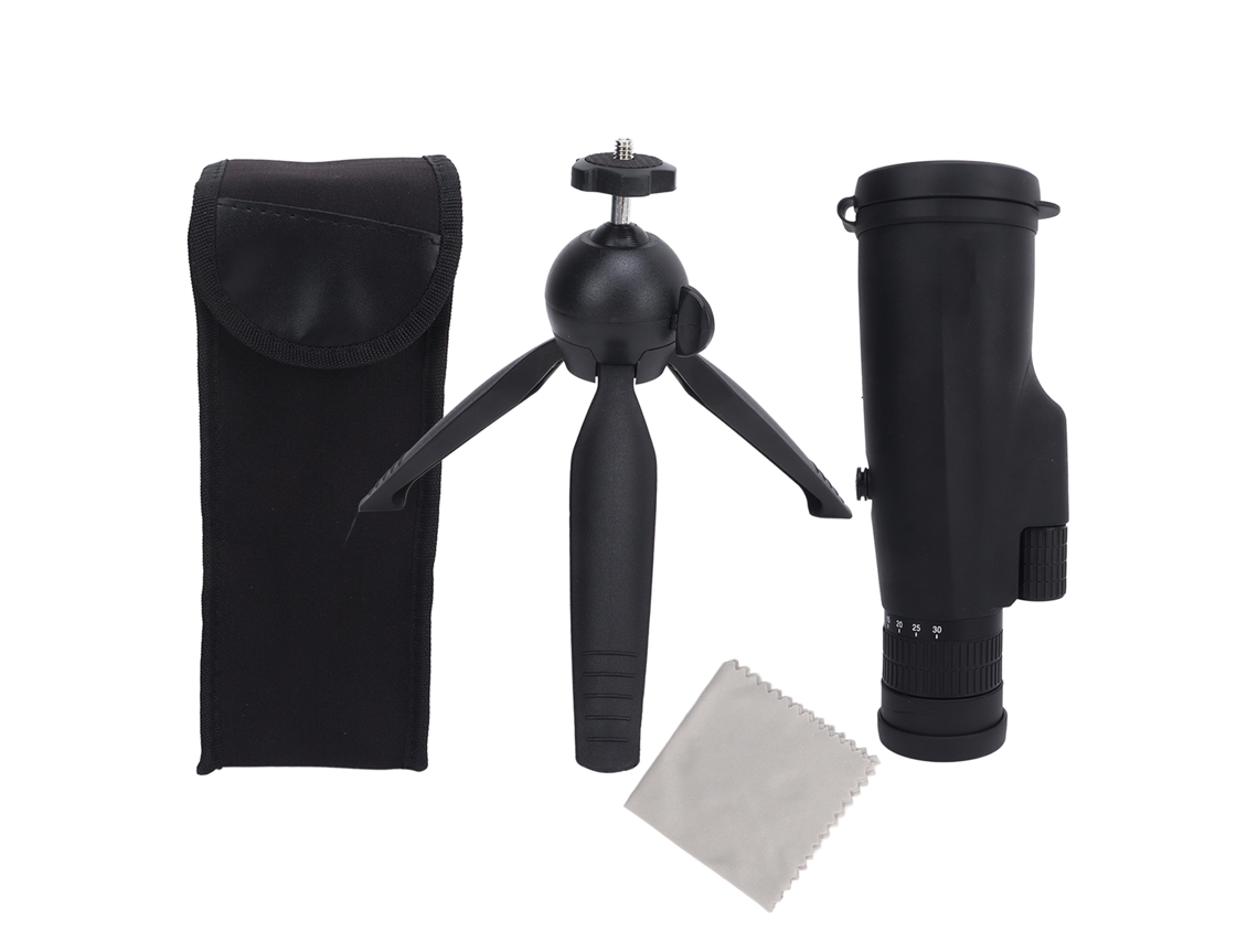 Telescópio Monocular Sjj017 com Tripé e Suporte para Telefone