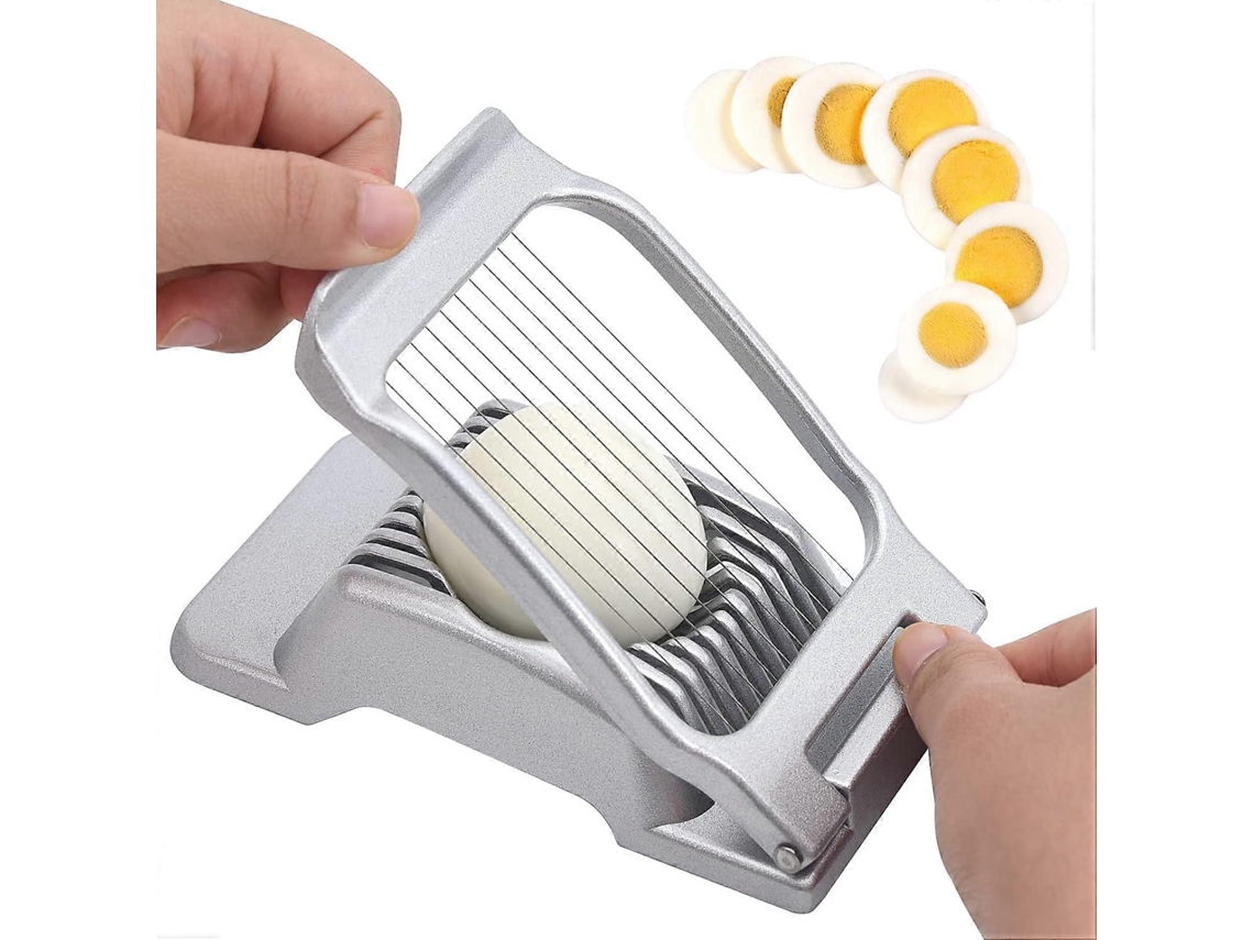 Cortador de Ovos para Ovos Duros, Cortador de Ovos de Alumínio Resistente, Cortador Multiusos para Frutas e Queijo