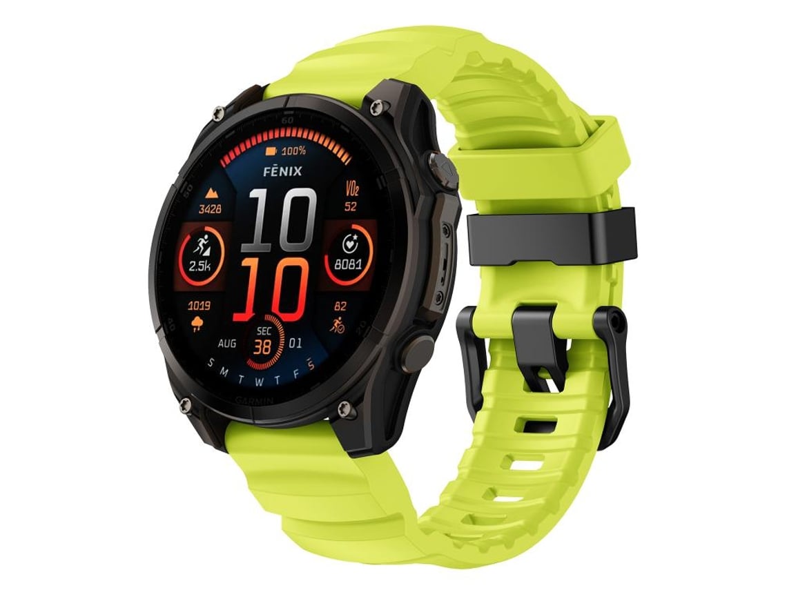 Bracelete para Garmin Silicone esportivo Wild Trail amarelo claro XIAOMOYU (22mm)