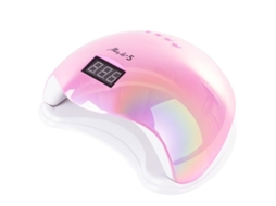 Uv/led 48w Lâmpada De Unha Molly Lac 5 Rosa Slowmoose