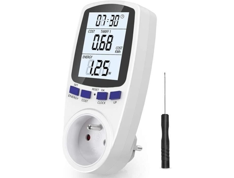 Marca wattmeter soquete, medidor de energia AC185V-264V medidor de consumo de energia, soquete do monitor de uso elétrico MARQUEUNE