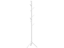 Cabide BTFORUS em Madeira, ideal para corredores brancos com design moderno e prático, durável e resistente (40x165 cm).