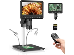 Microscópio Digital 1200x 7'' 1080p com Foto/vídeo para Adultos, Soldagem de Peças SFUSHOS