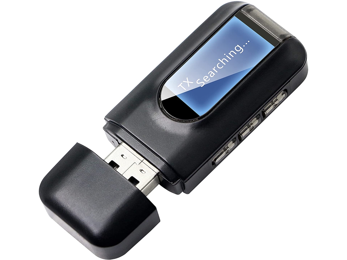 Transmissor/Receptor de Áudio Bluetooth 2 em 1 Adaptador Bluetooth 5