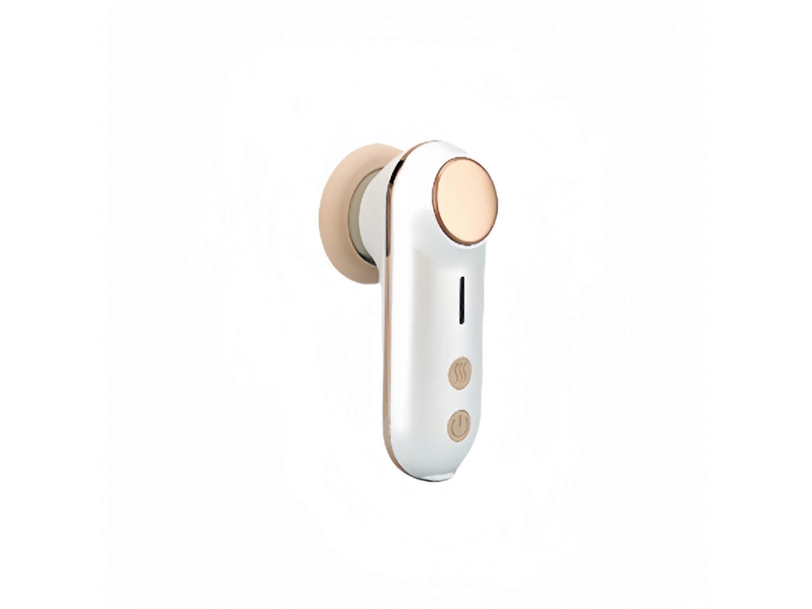 Mini Massageador Facial e de Cabeça com Terapia Calor, Recarregável Via Usb c, 3 Modos GOKOCO (branco)
