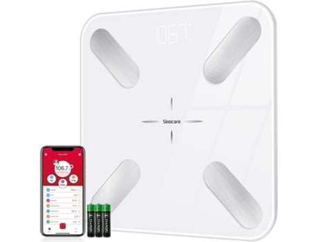 Balança digital inteligente Sinocare 14: análise de dados corporais