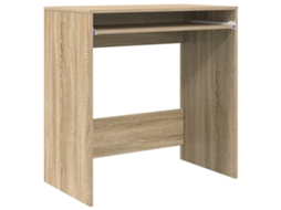 Conjunto 1 Mesa Moderna Vidaxl Castanho Derivados De Madeira (77,5 X 43 X 79 Cm)