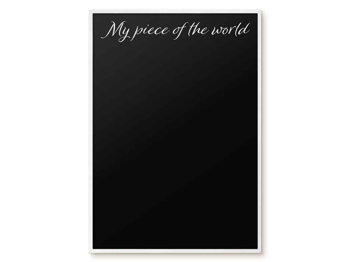 Magnetic Board My Piece Of The World For The Living Room Espelharte (70x100 Cm)