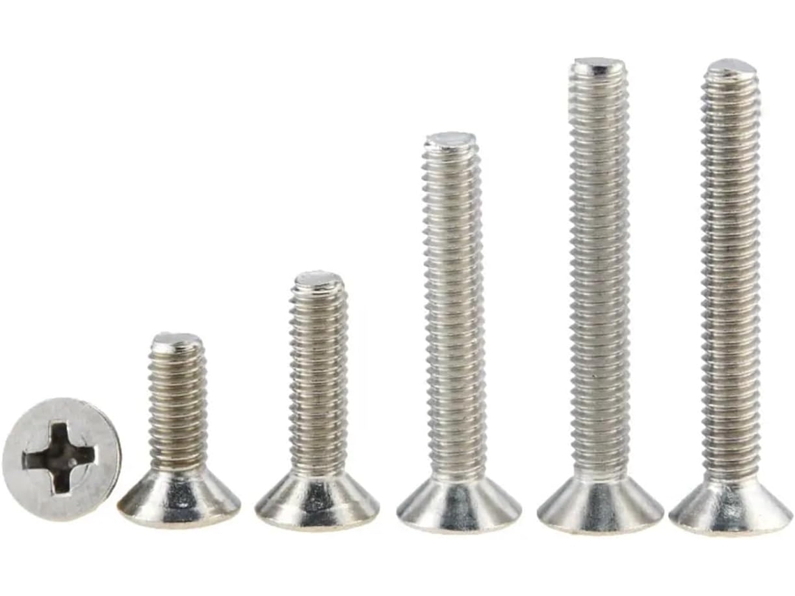50 Peças M2 3 3.5 4 5 6 8 10 12 16 18 20 25 Parafuso De Cabeça