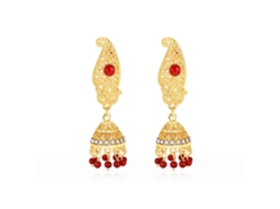 Brinco Pendente Vintage Dourado Acessorios Festivos