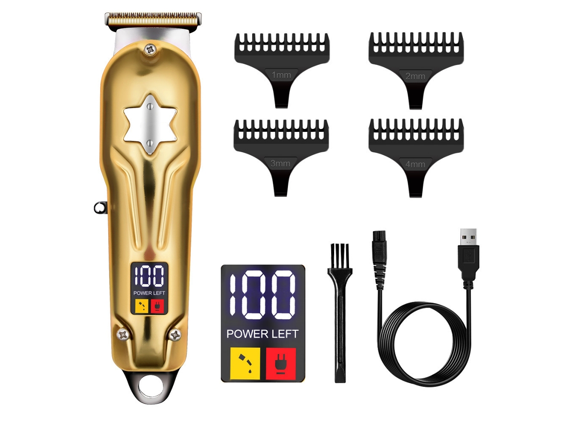 Máquina de Cortar Cabelo para Homens Kit de Corte de Cabelo Sem Fio Barbeiro Recarregável Kit de Preparação de Cabelo JEDBESETZT