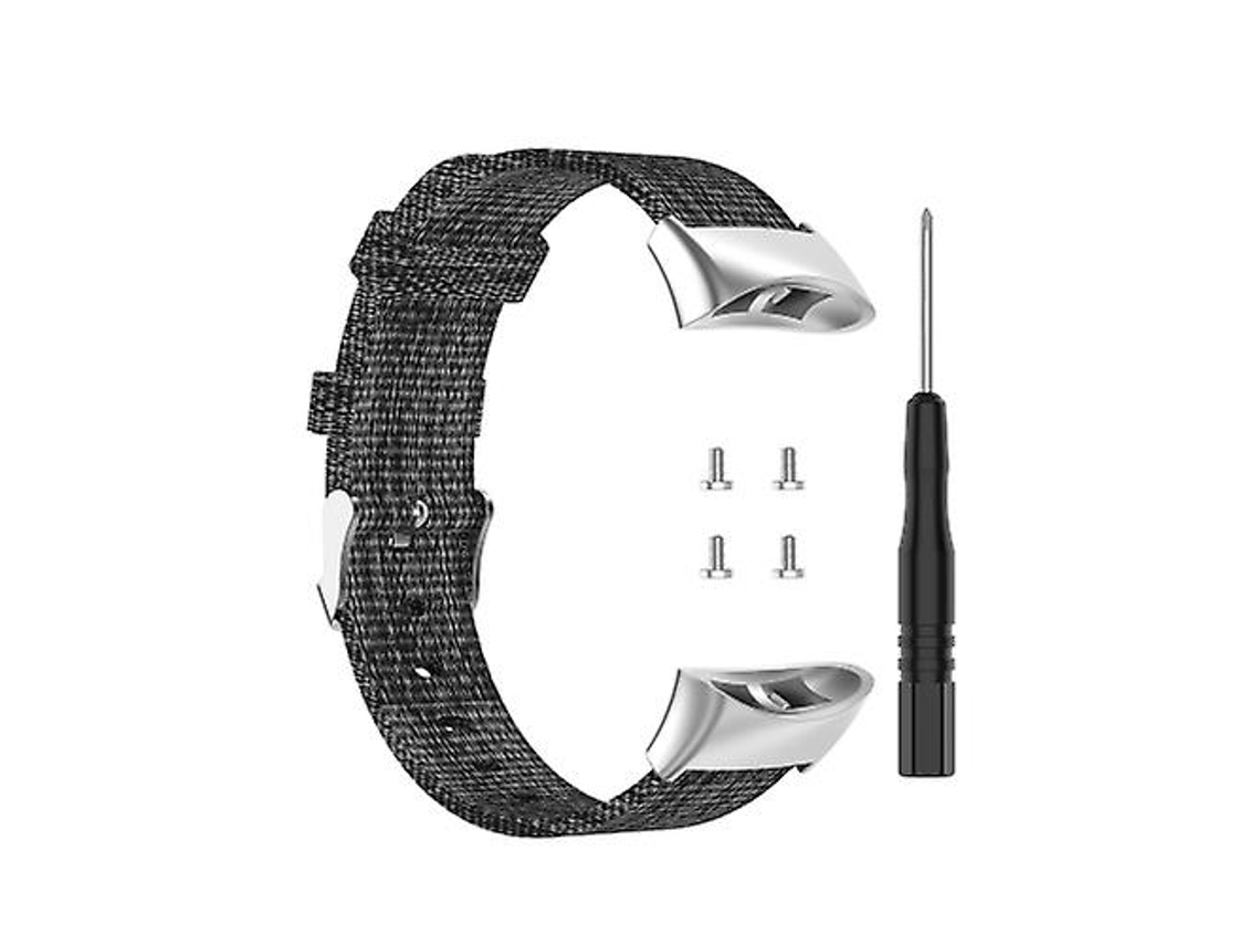 Pulseira Universal De Nylon, Compatível Com Garmin Forerunner 45/ 45s/ Swim 2, Cinza, Acabamento Moderno