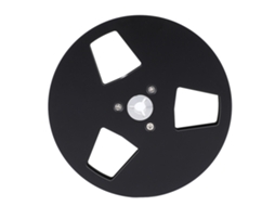 Aetheria bobina de Fita Vazia de Liga de Alumínio 3 Buracos 5 Polegadas para Gravadora Reel To Reel 1/4 Polegada Preta