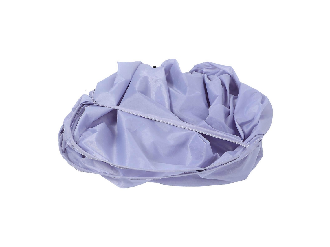 Capa De Tecido Para Corte De Cabelo, Roxa, Ajustável Com Cordão