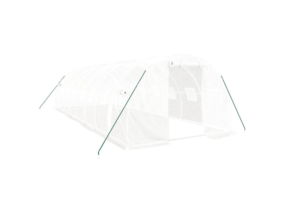 Greenhouse, Greenhouses Vidaxl Branco Polietileno (8 X 3 X 2 M)