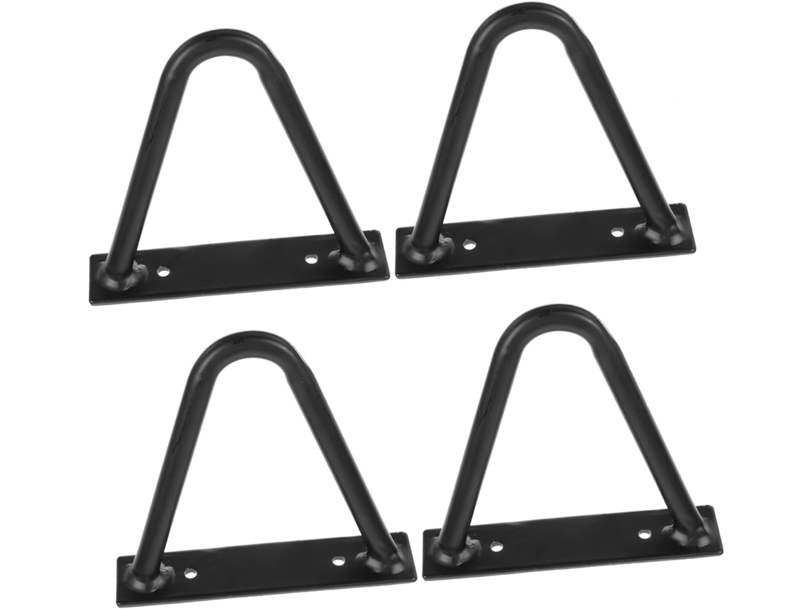 Operitacx Conjunto De 4 Pés Metal Para Mesa Centro, Resistentes E Com Suporte Fácil De Instalar Ajustáveis Em Altura