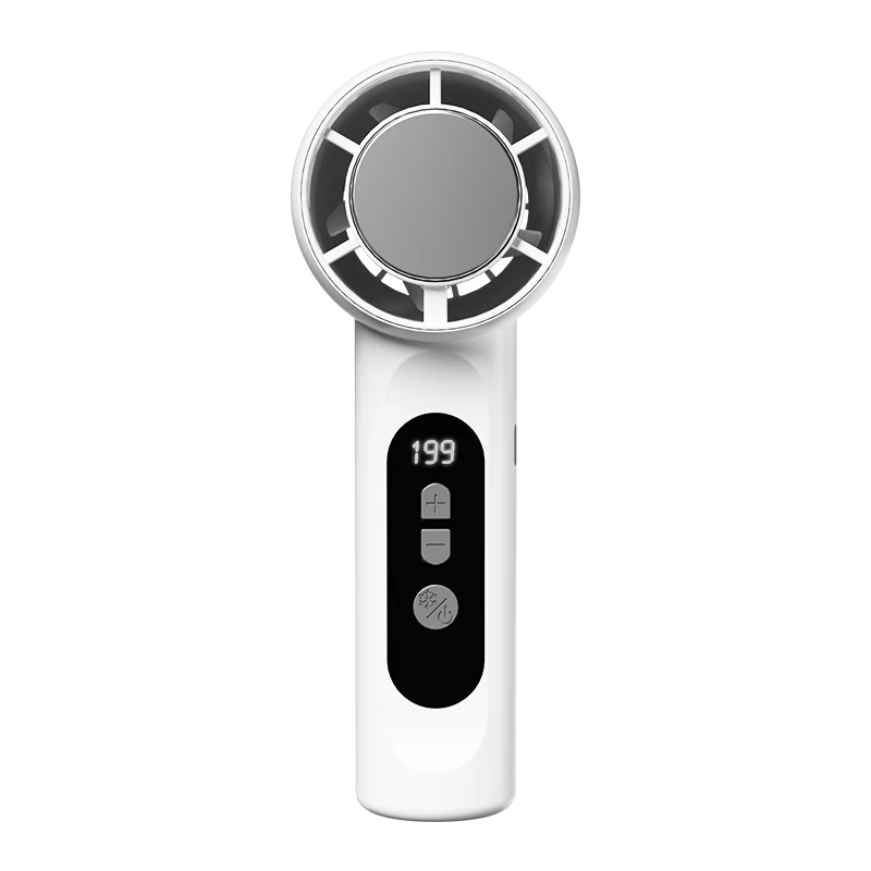 (branco) Mini Ventilador De Bolso Portátil Recarregável