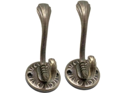 Ganchos De Parede Vintage Em Zinco, Metal Resistentes 90x44 Mm, Gancho