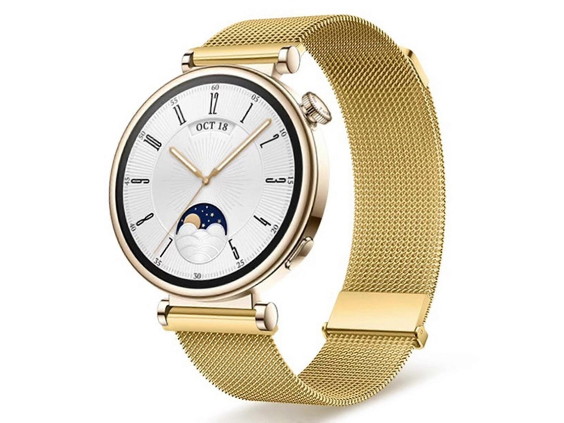 Pulseira Milan Dual Mmagnética Em Aço Para Huawei Watch Gt 4 41mm