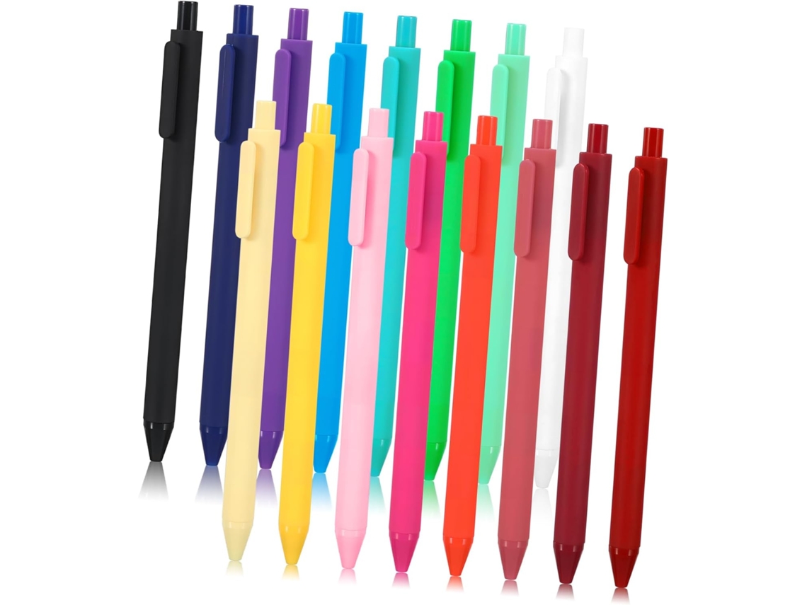 Conjunto De 16 Canetas Em Gel Retráteis Happyyami, Rollerball Para